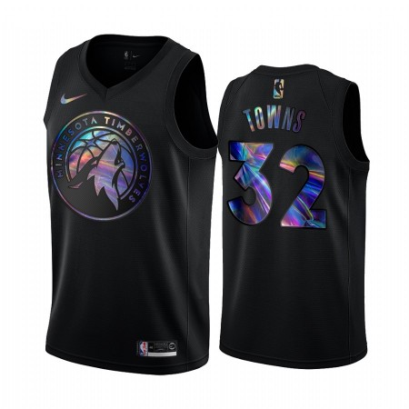 Dres Minnesota Timberwolves Karl-Anthony Towns 32 Iridescent HWC Collection Swingman